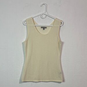 Neiman Marcus Light Cream Tank Top
